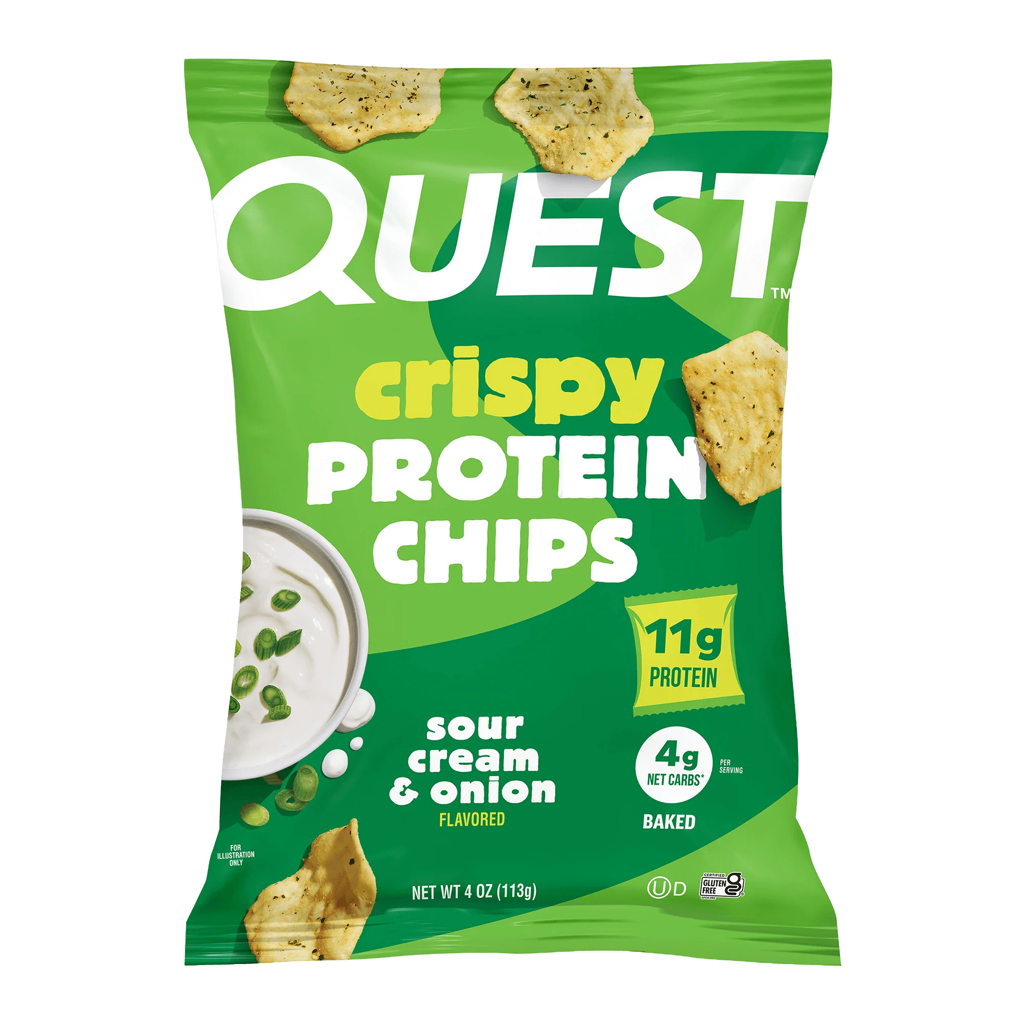 Sour Cream & Onion Crispy Style Protein Chips